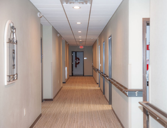 Ameira Orchids Facility hallways to residents rooms